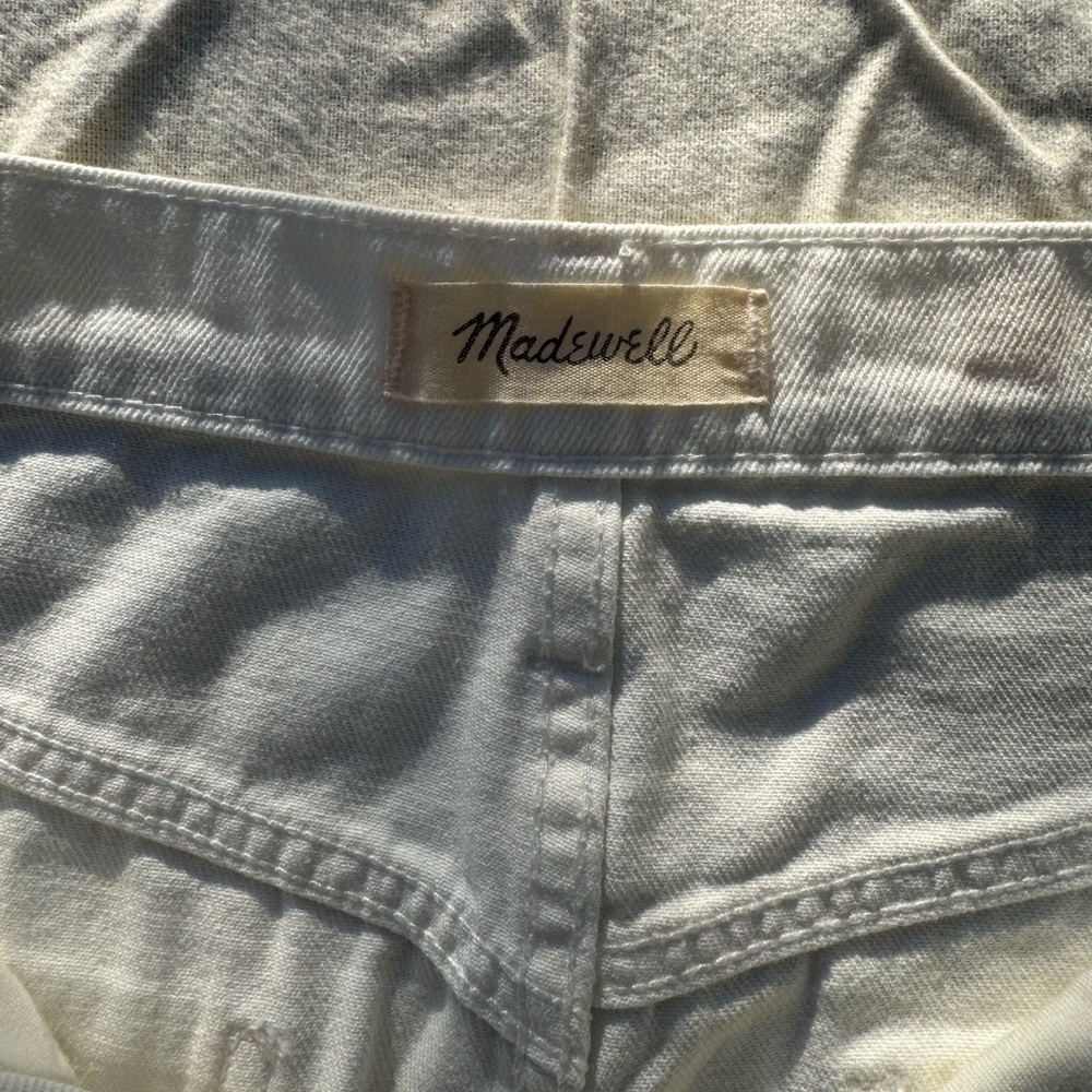 Madewell winter white Denim skirt